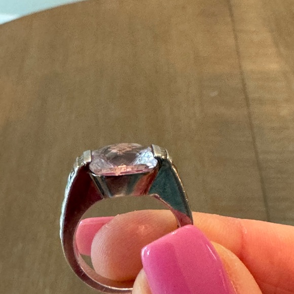 David Yurman Deco Lavender Amethyst and Diamond Sterling Ring Sz 6 - Picture 7 of 10